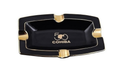 Cohiba Rectangular Cigar Ashtray (Black & Gold, 50th Anniversary Logo)