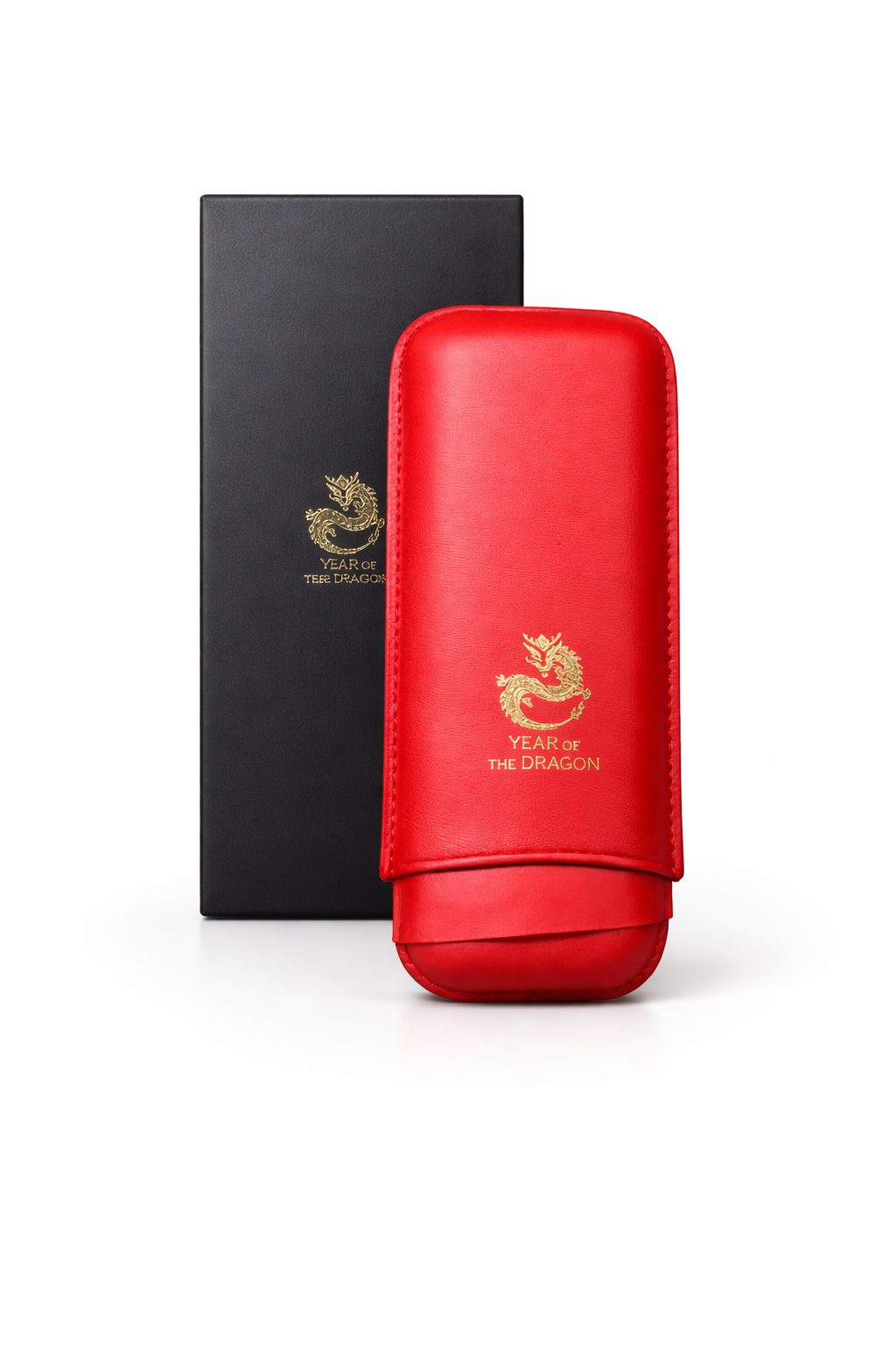 Dragon Year Cigar Case (2-pc Set)