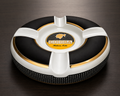 Cohiba Round Cigar Ashtray (White, Black & Gold Trim)